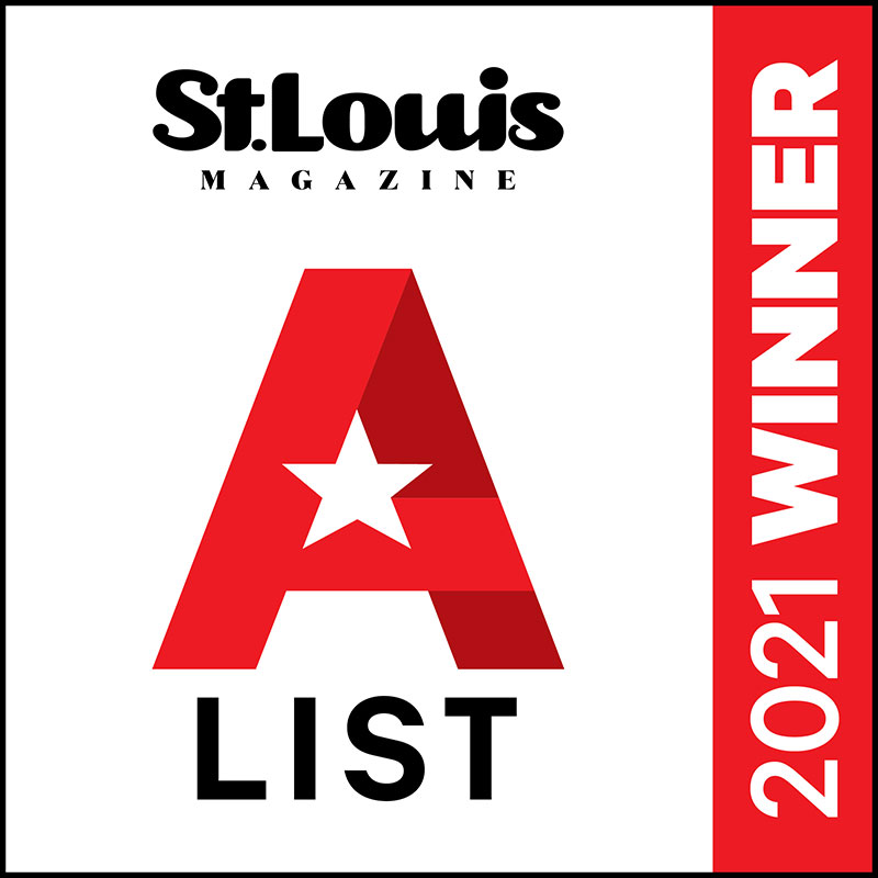 St Louis Magazine 2021 ALIST winner badge white