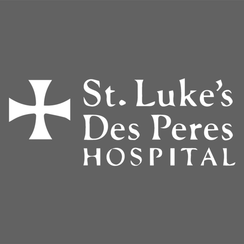 St Lukes Des Peres Hospital Logo on Grey Background