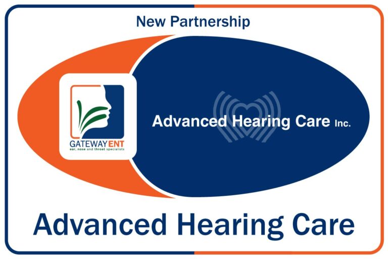 GatewayENT logo and Advanced Hearing Care logo artwork for Press Release Oct 22 2022