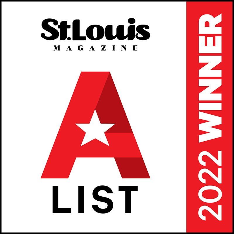 St Louis Magazine 2022 A-LIST winner badge