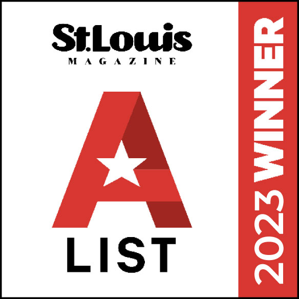 St Louis Magazine A List Winner 2023 Badge